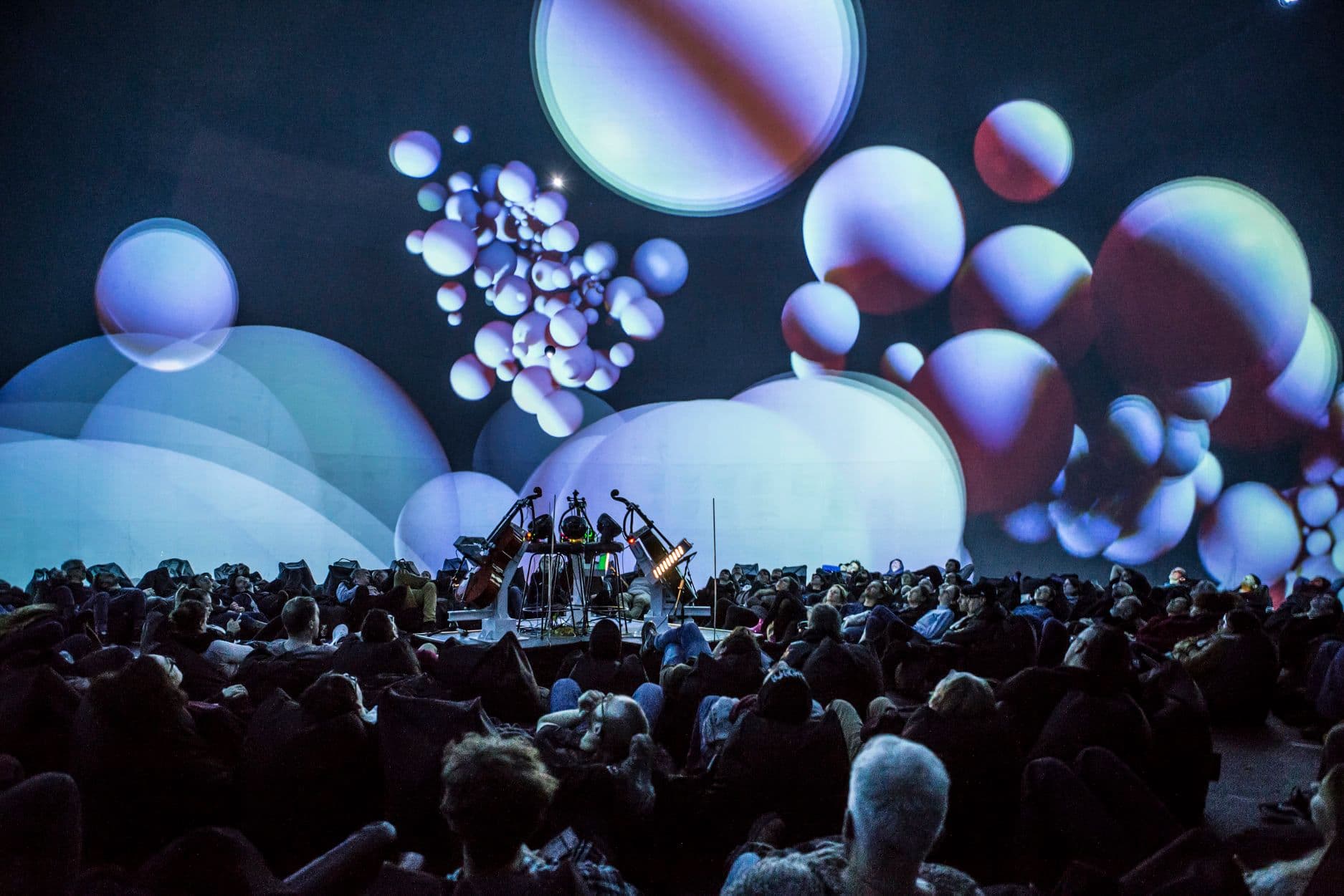 cello robot lighting performance